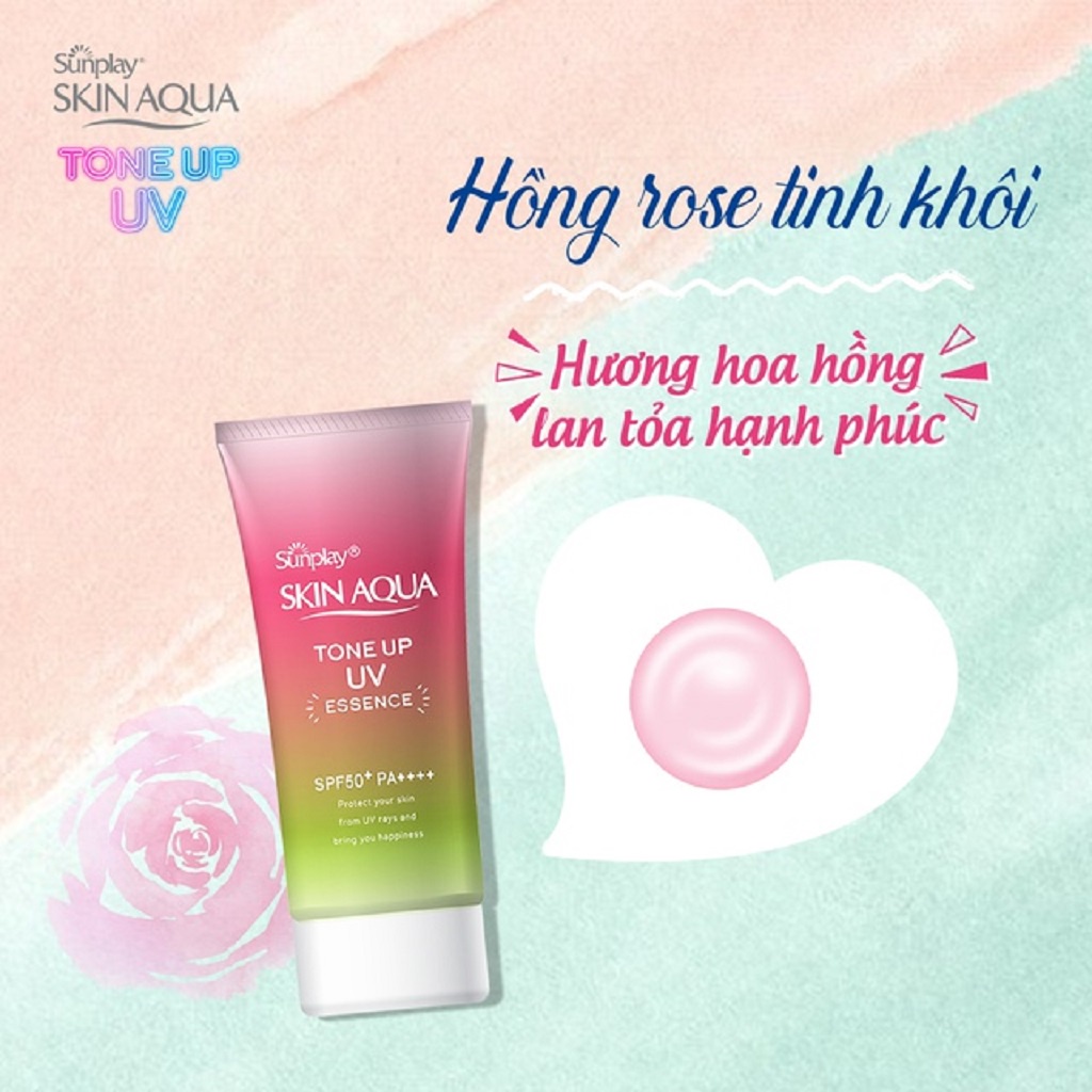 Tinh Chất Chống Nắng Nâng Tông Sunplay Skin Aqua Tone Up UV Essence Happiness Aura  50g