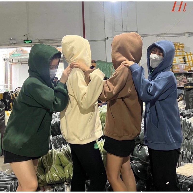 Áo khoác nỉ cotton trơn H2A867