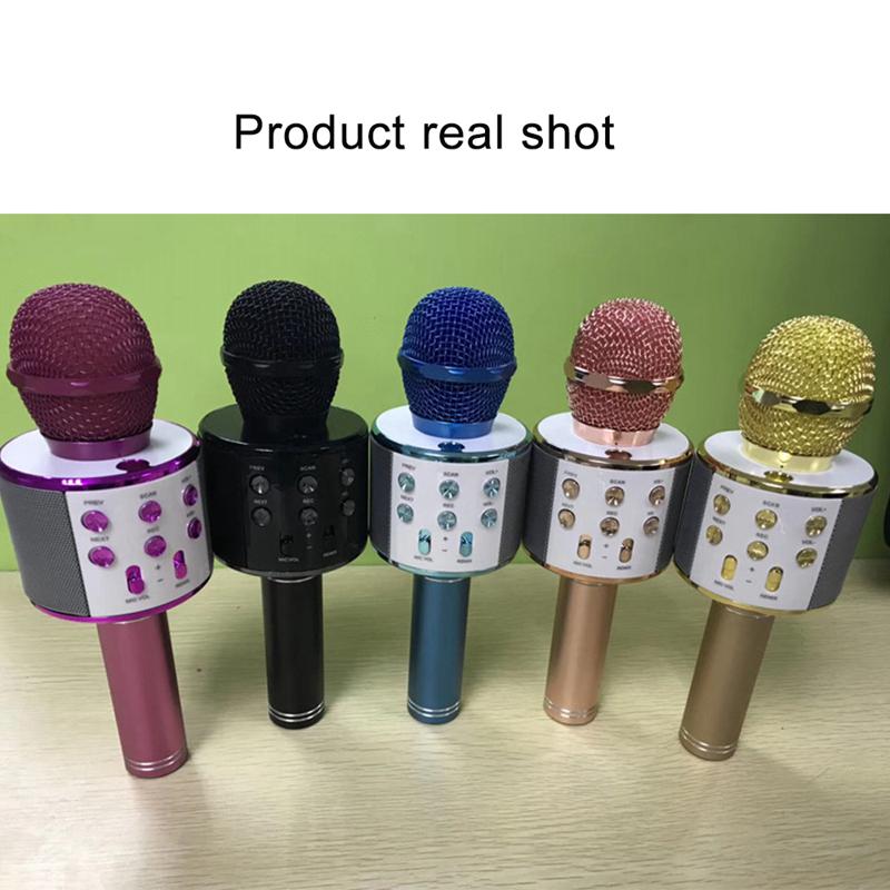 Micro Hát Karaoke Ws858 Kết Nối Bluetooth