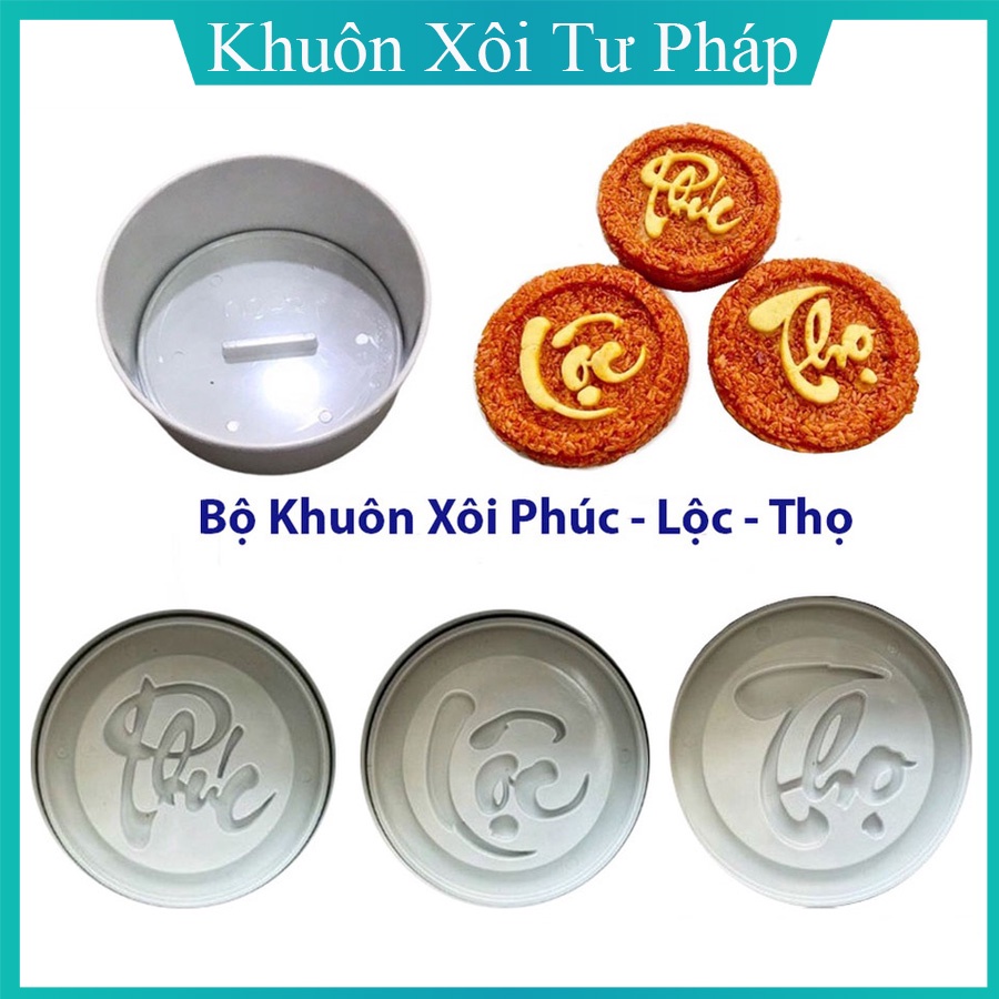 Khuôn xôi Thư Pháp Phúc Lộc Thọ hàng Việt Nam