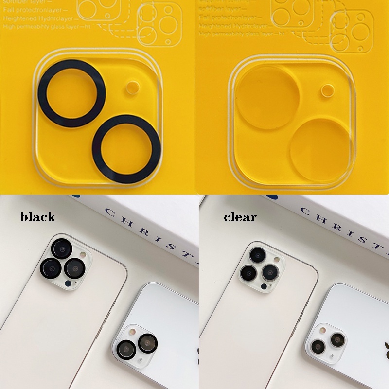 Kính cường lực bảo vệ camera 100D thích hợp cho Apple Iphone 14 pro max  13 12 Mini 11 Pro Max X XS 6 7 8 6S Plus