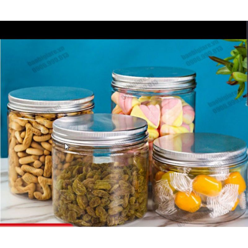 Hủ PET vặn 500ml 9x10cm (VT) có kèm lót | BigBuy360 - bigbuy360.vn