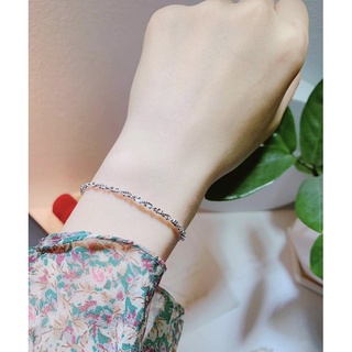 Lắc tết xoắn bi bạc cao cấp