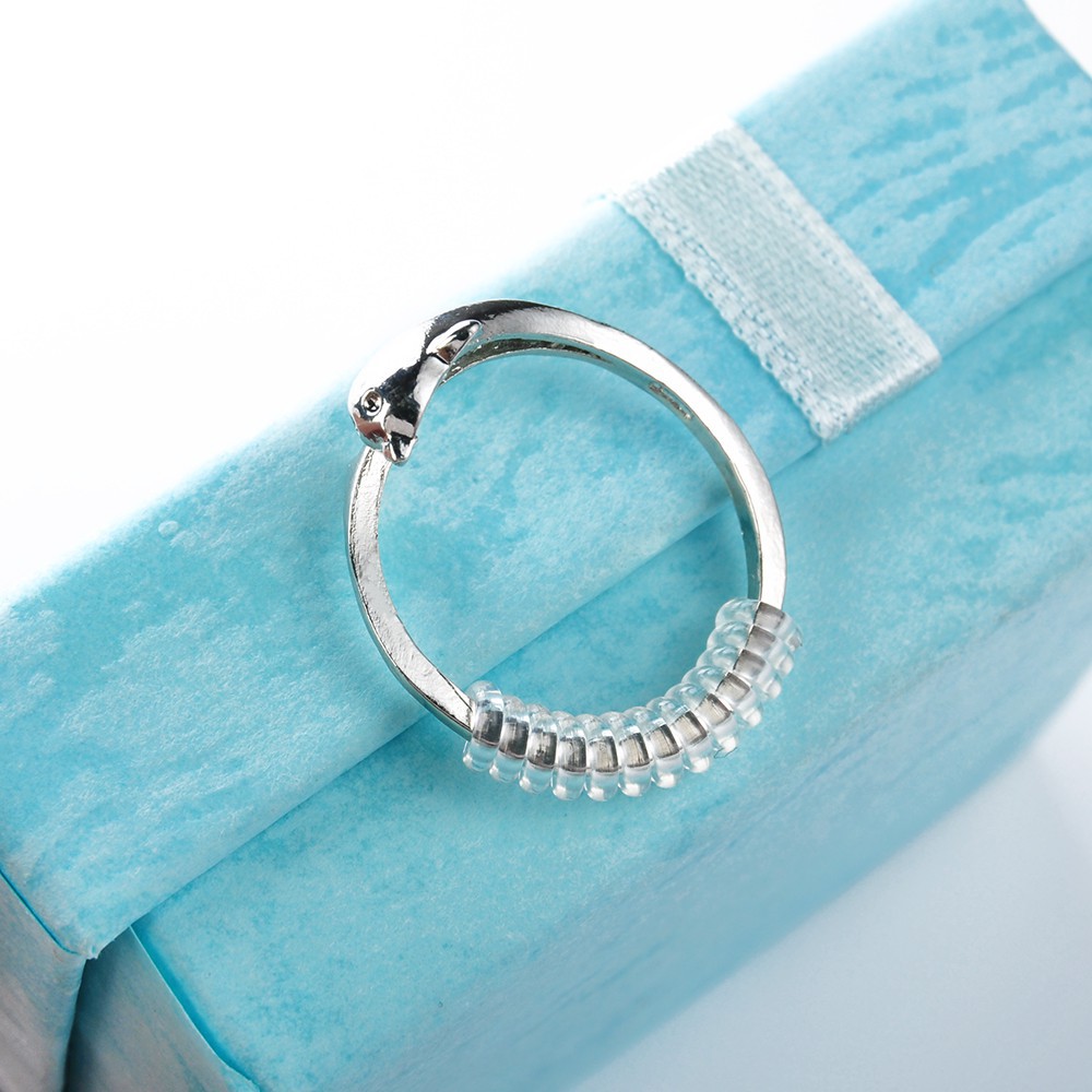 Bộ 12 dây điều chỉnh nhẫn bằng nhựa trong suốt đầy tiện lợi