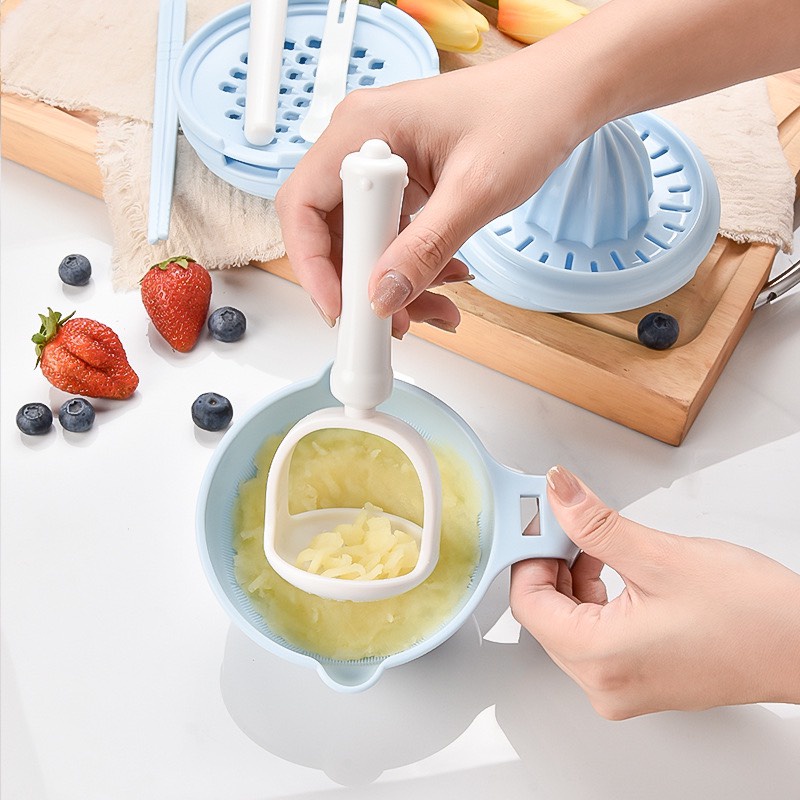 Bộ chế biến ăn dặm kiểu Nhật cho bé 9 dụng cụ