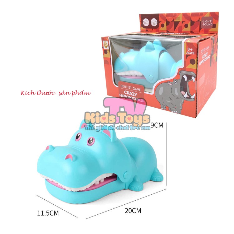 Đồ chơi khám răng Hà Mã - trò chơi tương tác của con cùng với cả gia đình