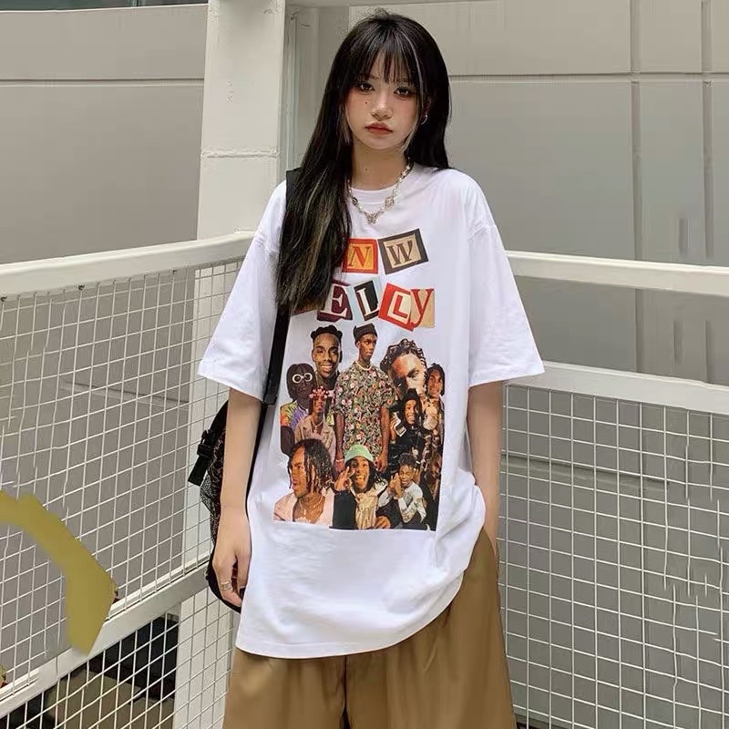 Áo phông hoạ tiết ban nhạc RAP chất liệu vải cotton 100% co dãn 2 chiều thoáng mát