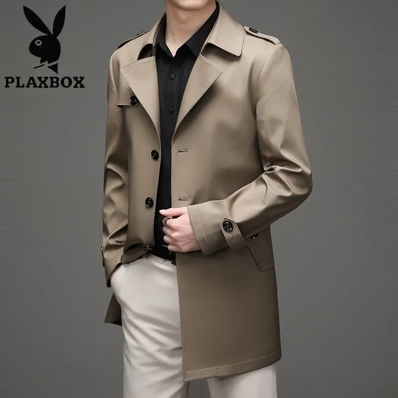 Áo Khoác Nam Chống Gió Phong Cách Doanh Nhân Thời Trang Xuân Thu Mới 2022