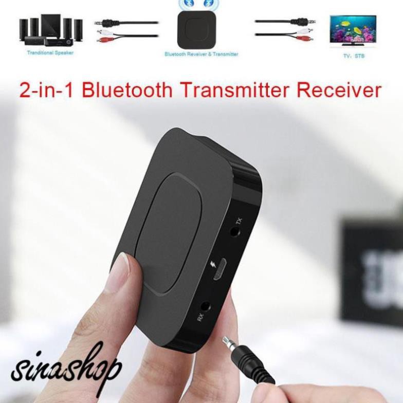 Bộ thu Bluetooth Bộ thu phát Bluetooth 2 trong 1 miễn phí TẶNG cáp nối dài 1 ra 2 đầu hoa sen-DC4289 +dc867