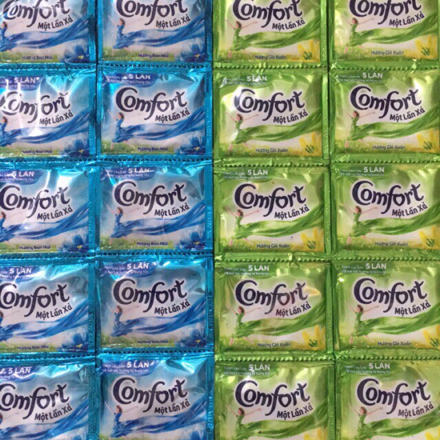 Dây 10 Gói Nước Xả Vải Comfort 1 lần xả/Đậm Đặc date mới