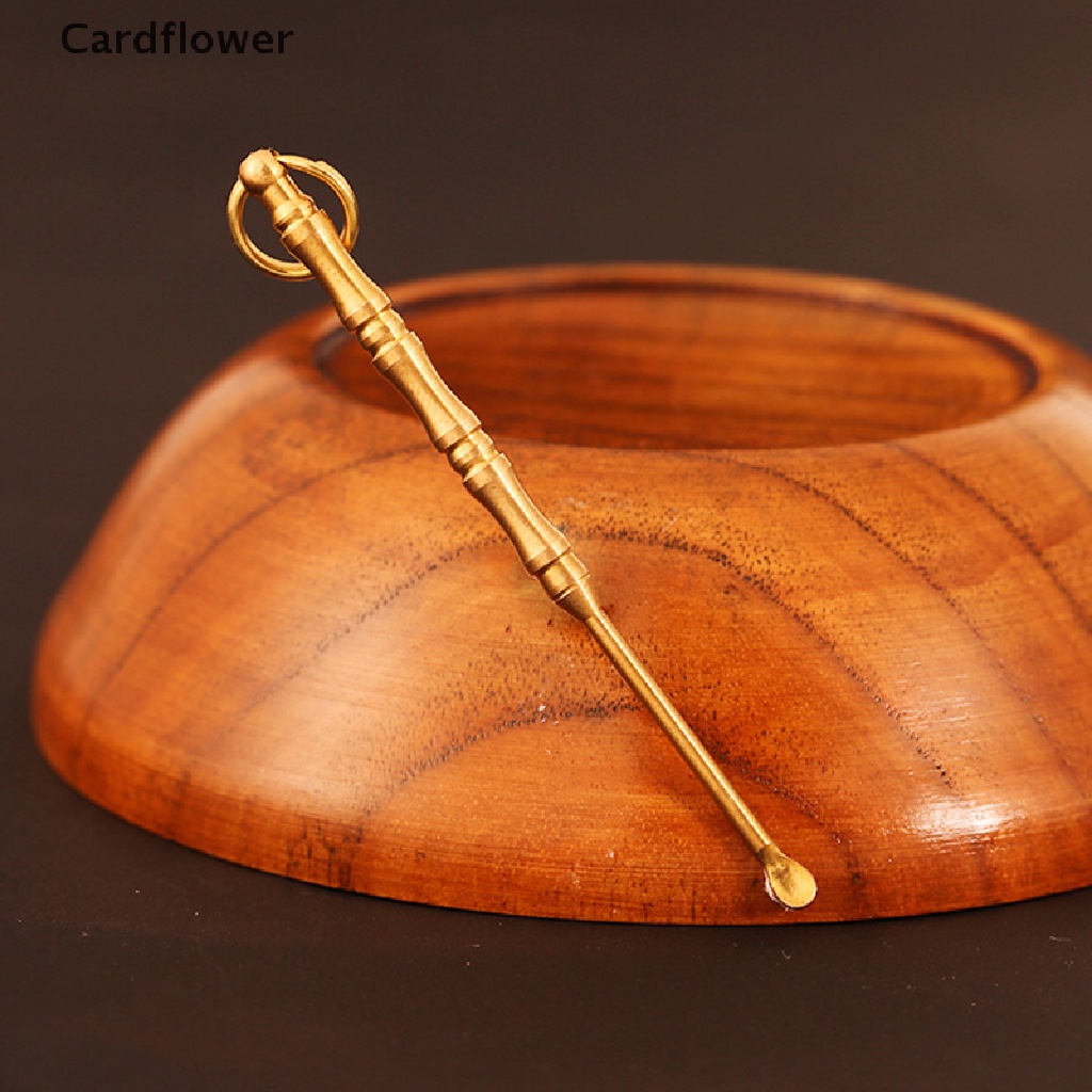 &lt; Cardflower &gt; Dụng Cụ Lấy Ráy Tai Cầm Tay Bằng Đồng Có Móc Khóa Chăm Sóc Tai
