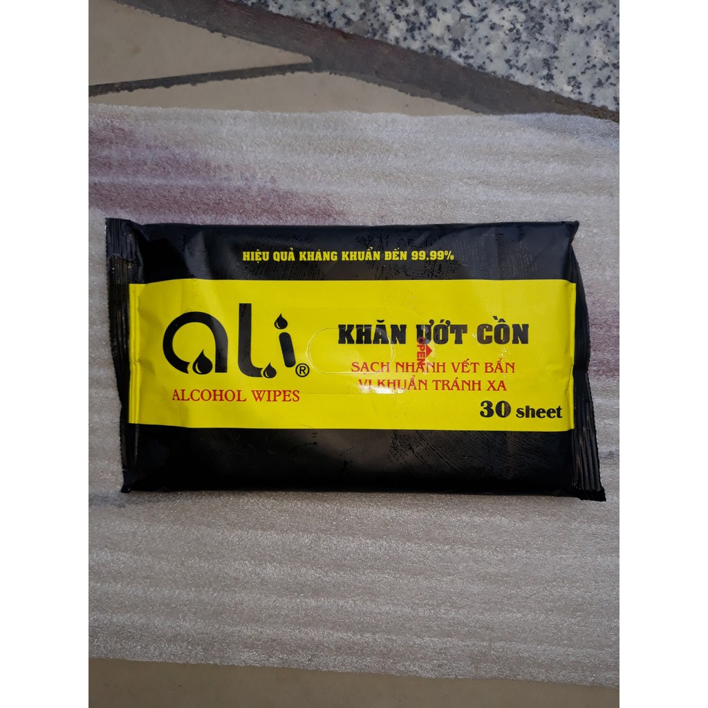 Gói khăn ướt có cồn diệt khuẩn ALI