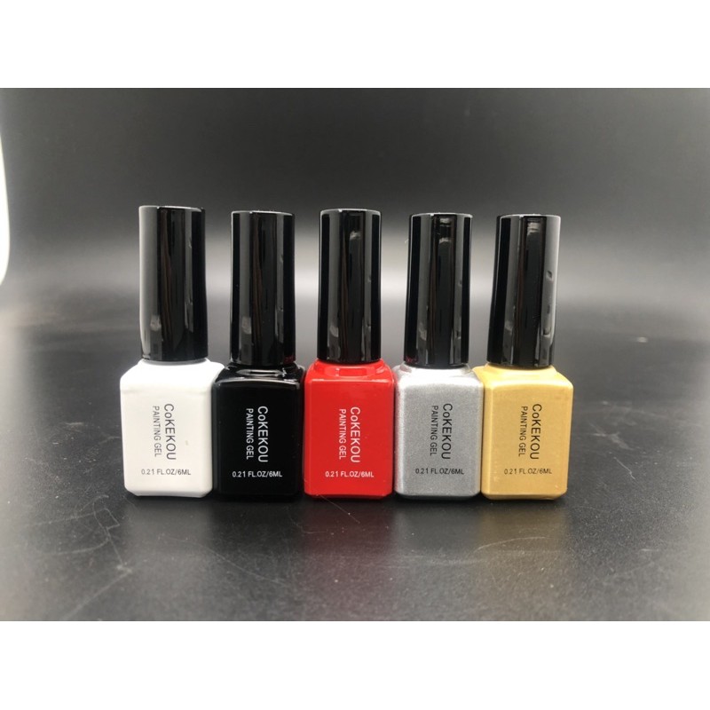 cọ nét gel cokekou set 5 màu