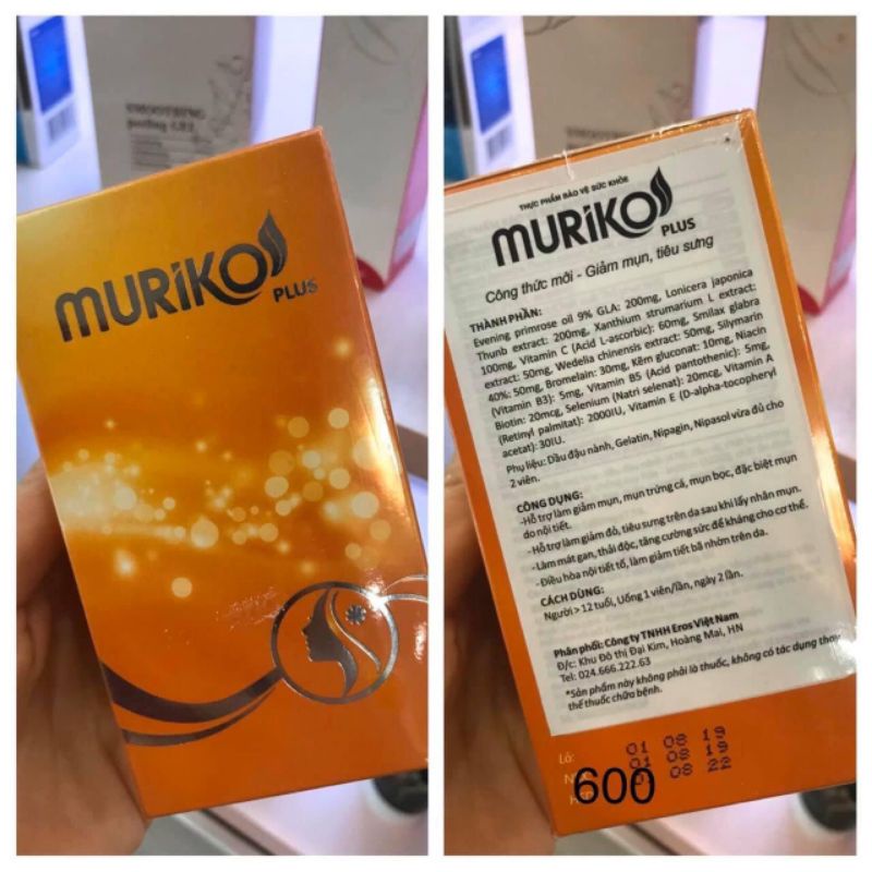 Viên uống Ngừa mụn MURIKO Plus Nhật Bản