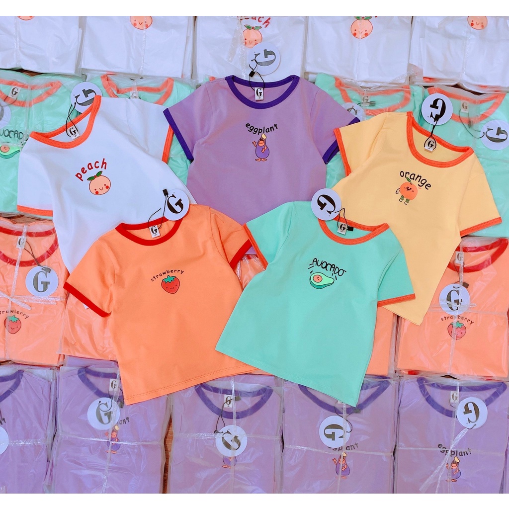 Lyvyshop - (Cotton SG chính phẩm) Áo thun cộc tay bé trai, bé gái siêu dễ thương từ 08-25kg