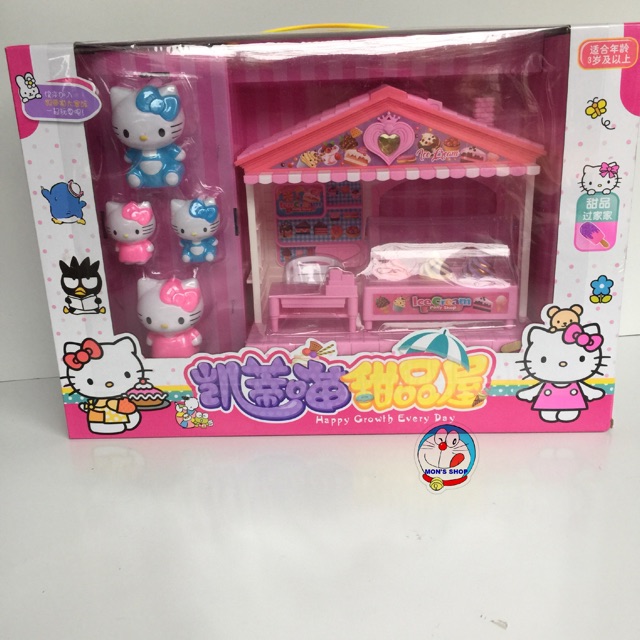 Cửa hàng bán kem gia đình Hellokitty có đèn, nhạc