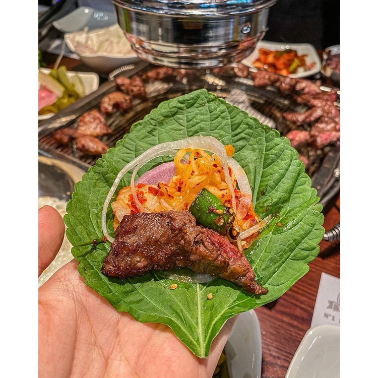 Lá mè ăn thịt nướng (25g) tươi ngon