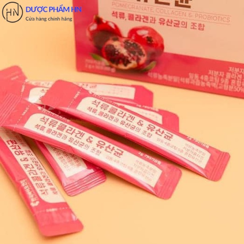 Bột Collagen Uống Lựu Đỏ Bio Cell Hàn Quốc, giảm mỡ, thừa cân, làm đẹp da, hộp 30 gói, duocphamhn92