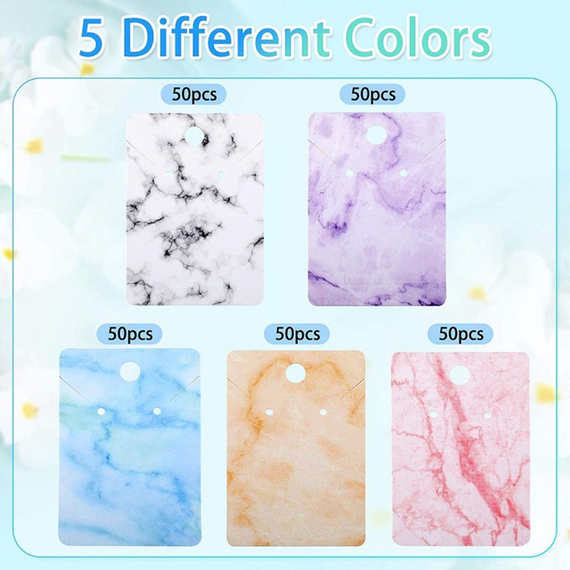 Bộ 250 Thẻ Trưng Bày Bông Tai + 150 Thẻ Tự Đóng Gói 500 Cái