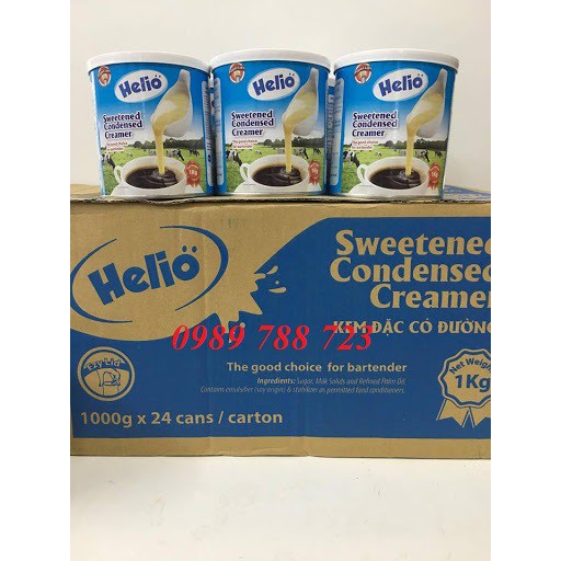 Sữa đặc HELIO hộp thiếc nắp giật 1kg