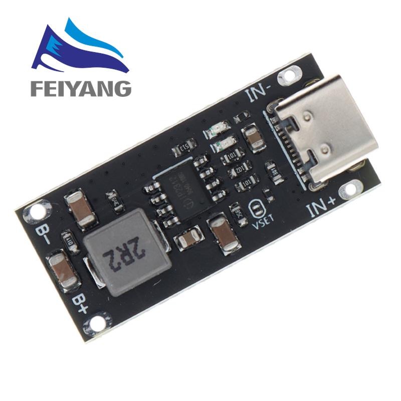 Bảng Sạc Pin Lithium Đầu Cắm USB Loại C 3A IP2312 CC/CV 5V Sang 4.2V Chất Lượng Cao