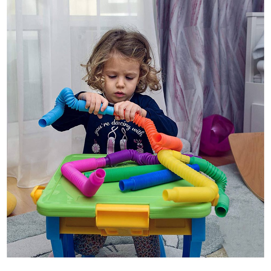 Đồ Chơi Bóp Giảm Căng Thẳng Hình Ống Phát Sáng