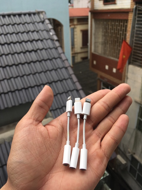 JACK CHUYỂN LIGHTNING SANG 3.5MM BÓC MÁY 100%