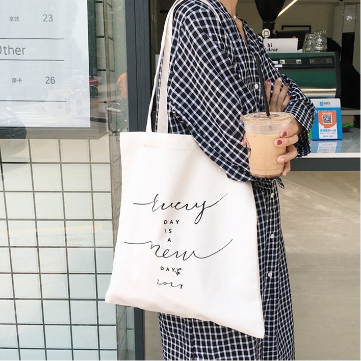 Túi tote du hành - Túi vải đa năng, túi vải bảo vệ môi trường, túi vải shopping tiện lợi