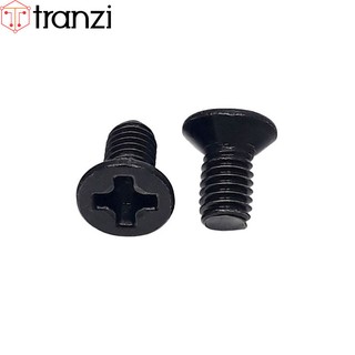 Vít bake đầu bằng thân bu lông inox 304 mạ đen M3x6 - túi 50 cái