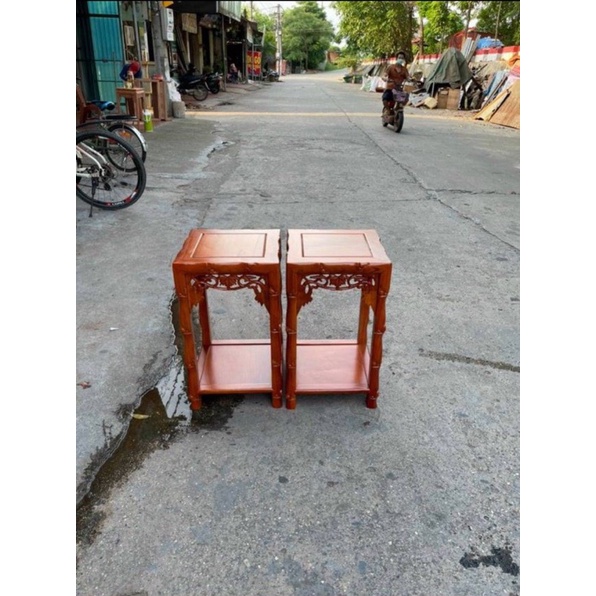 Đôn trúc gỗ hương đá cao 60 mặt 35cm