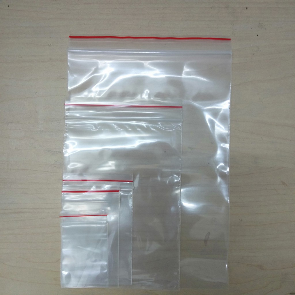 Túi ziper viền đỏ (1kg)