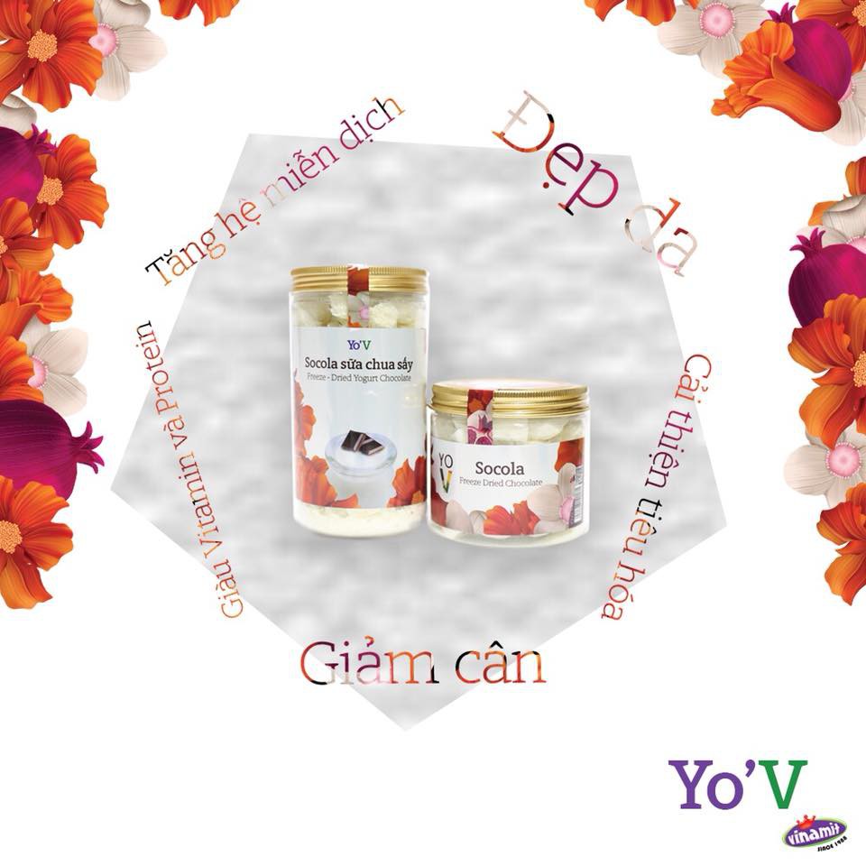 Sữa chua khô Yo'v vị trái cây thập cẩm - Sản phẩm yaourt sấy cao cấp của Vinamit