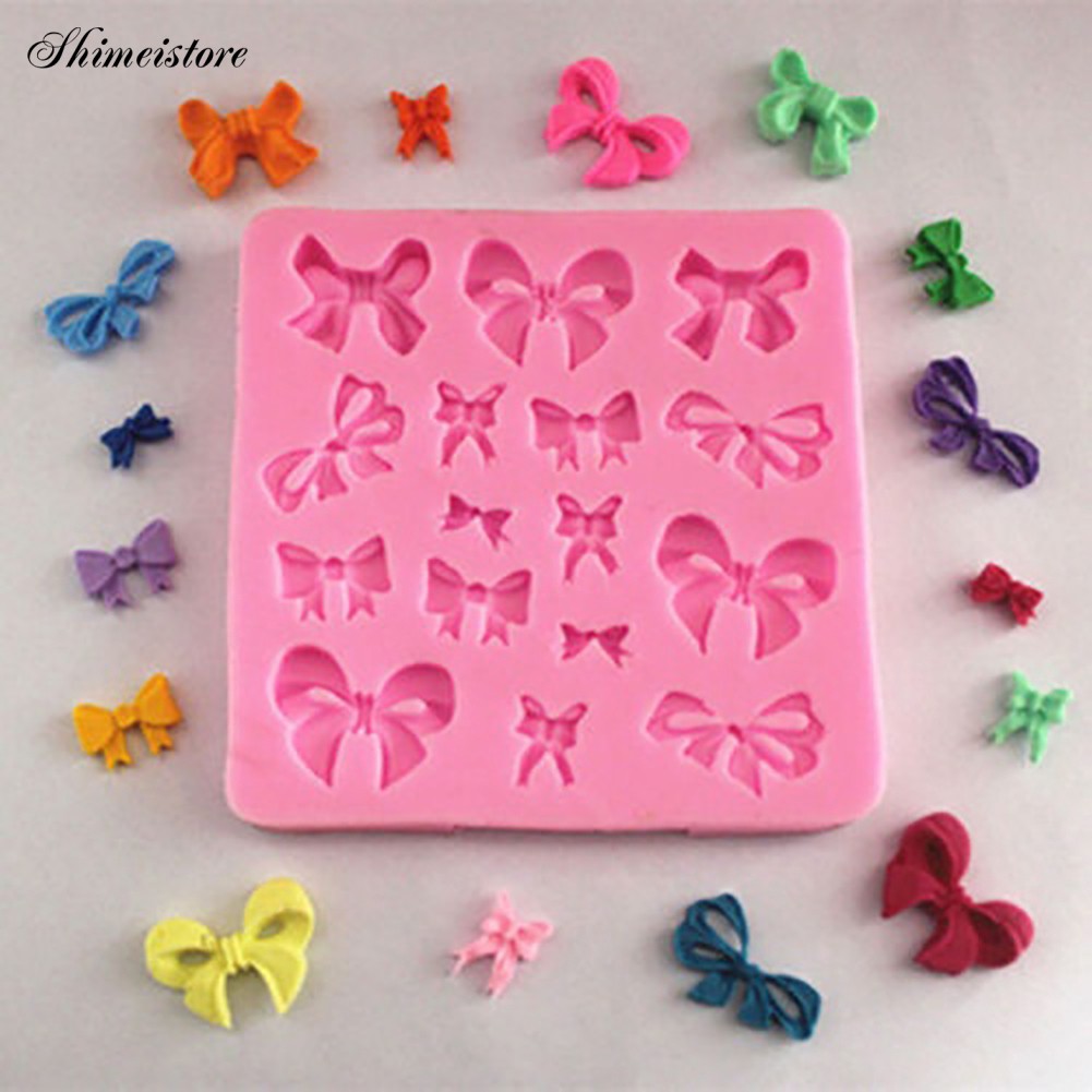 Khuôn Làm Bánh Chất Liệu Silicone Hình Nơ Dễ Thương