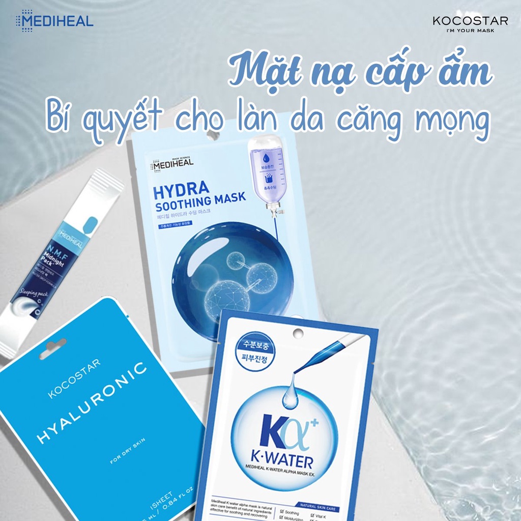 Combo 5 Mặt Nạ Cấp Ẩm, Làm Mịn Da Mediheal Hydra Soothing Mask 20ml x 5