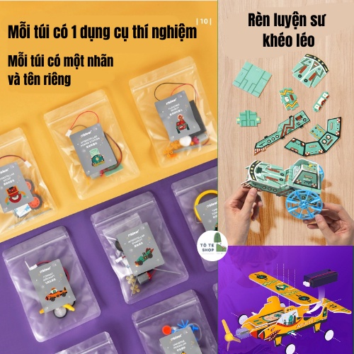 Mideer Stem Box, Đồ Chơi STEM Lắp Ghép Mô Hình Robot, Vũ Trụ, Có Động Cơ Motor Đi Kèm