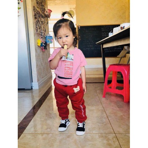 Quần Nỉ Túi Gấu QATE237 cho bé | BigBuy360 - bigbuy360.vn