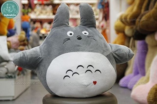 Gấu bông totoro tim mềm mịn kích thước 35cm