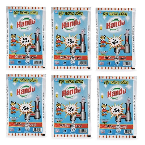 Combo 14 gói bột thông cống nội địa Hando cao cấp 100g/gói