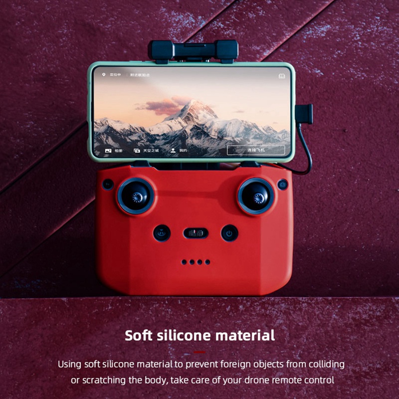 Ốp silicon màu đen bảo vệ chống bụi cho remote DJI Mavic 3/Air 2/2S/Mini 2