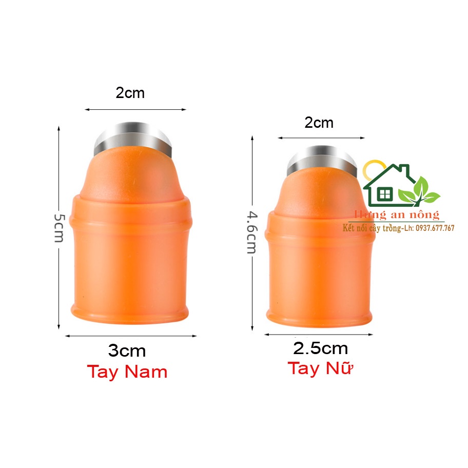 L1 - Bộ dao móng tay + 2 bao xỏ ngón dùng lặt hái rau làm bếp hỗ trợ nhanh tiện đở đau đầu ngón tay.
