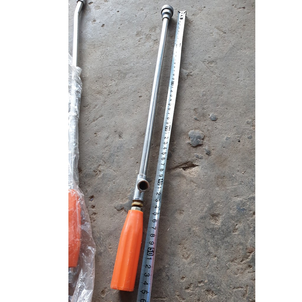 Cần xịt thẳng phun chỉnh áp lực tia nước to nhỏ cho máy rửa xe cao áp kiêm béc phun gắn súng xịt dài 55cm