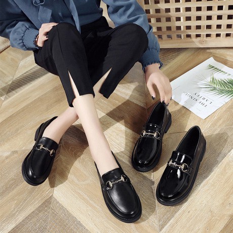 Giày lười nữ Nutona Oxford  Vintage phong cách Hàn Quốc OX2