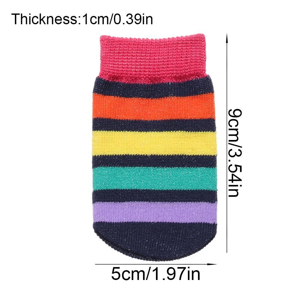 YOLA Set 4 Vớ Bọc Chân Bàn / Đồ Nội Thất 9 * 5cm Họa Tiết Hoạt Hình Dễ Thương