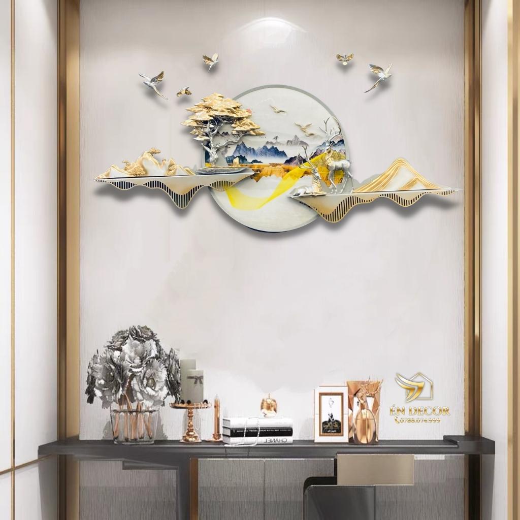 Tranh Phong Cảnh Treo Tường Cao Cấp TD26 , Tranh Sắt, Tranh Treo Tường Én Decor
