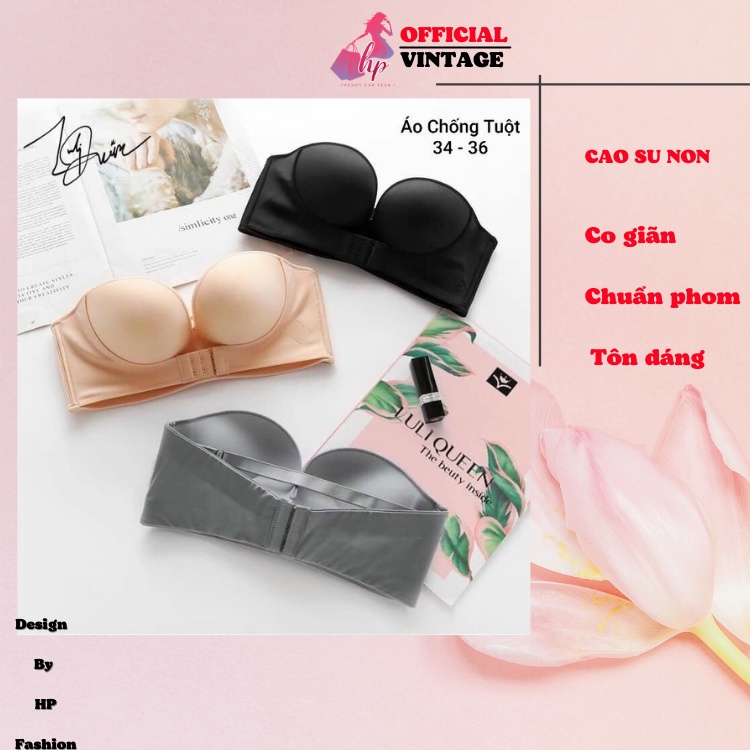 Áo ngực nữ chống tụt cúp ngực cài trước không dây mặc váy áo hở vai xinh- Bi19