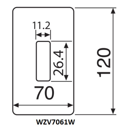 Combo 10 cái - Mặt góc vuông dòng Full Color Panasonic - WZV7841W, WZV7842W, WZV7843W, WZV7061W