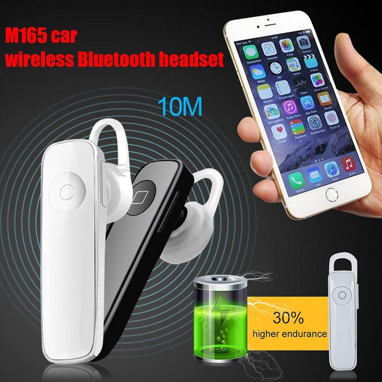 Thương hiệu nổi tiếng Từ Mỹ Tai nghe bluetooth Plantronics M165 chính hãng đàm thoại Micro kép nghe gọi chống nước