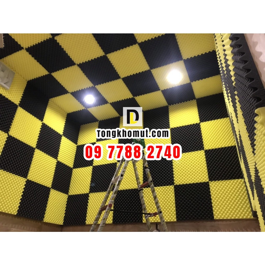 Mút trứng kt 50*50cm dày 3cm / tấm để tiêu âm, cách âm cho phòng thu, phòng karaoke và livestream