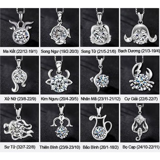 Mặt Dây Chuyền 12 Cung Hoàng Đạo Chọn Cung Tùy Ý !