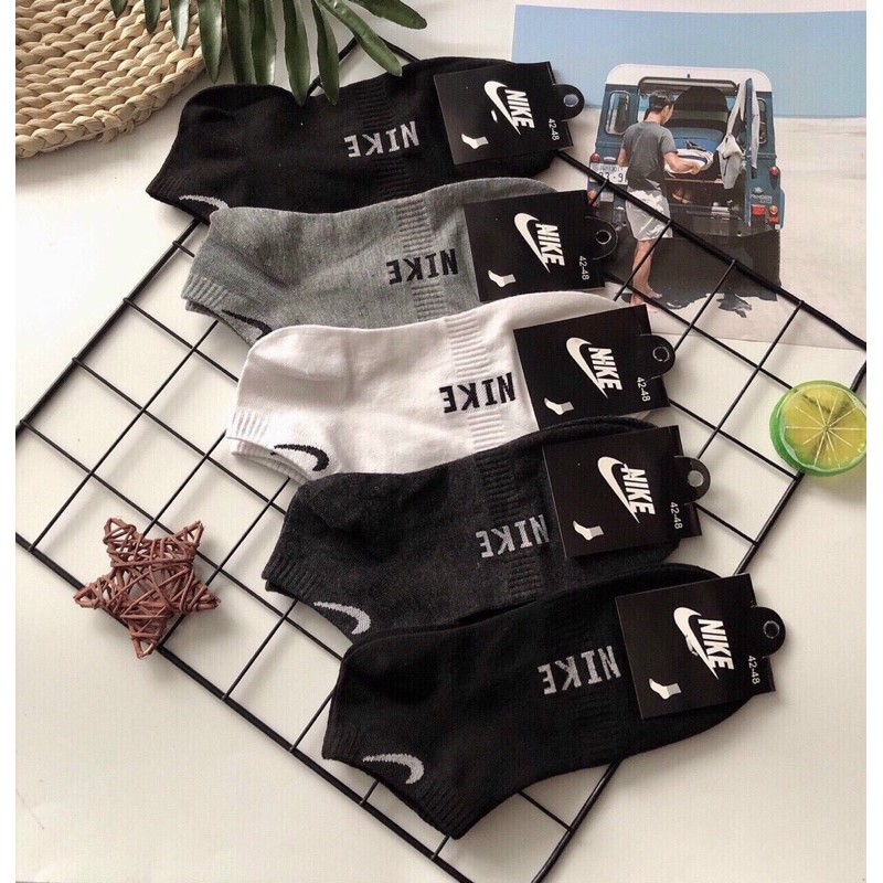 Set 10 đôi tất nike , adidas cổ  ngắn cho cả nam và nữ cực đẹp